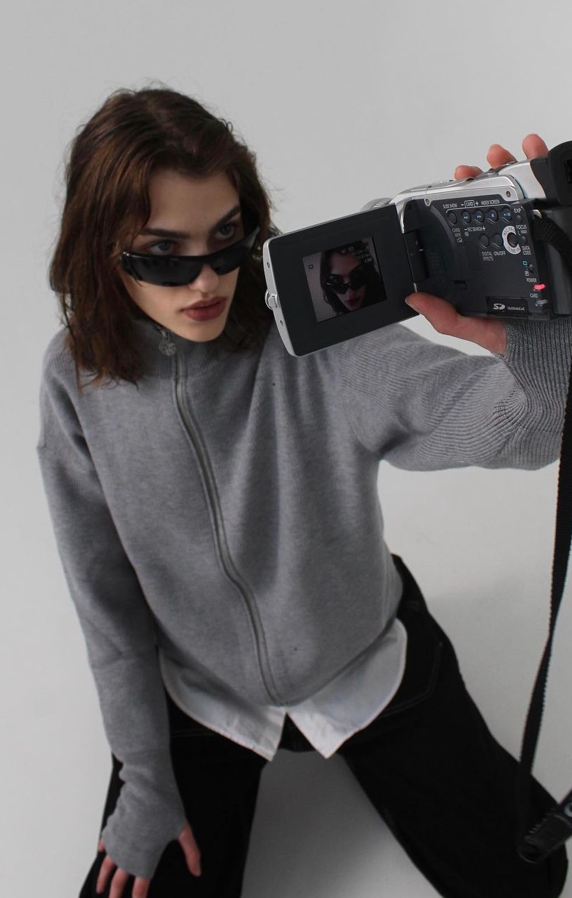 Кардиган «CARDI GUN GRAY» в реальной жизни 5