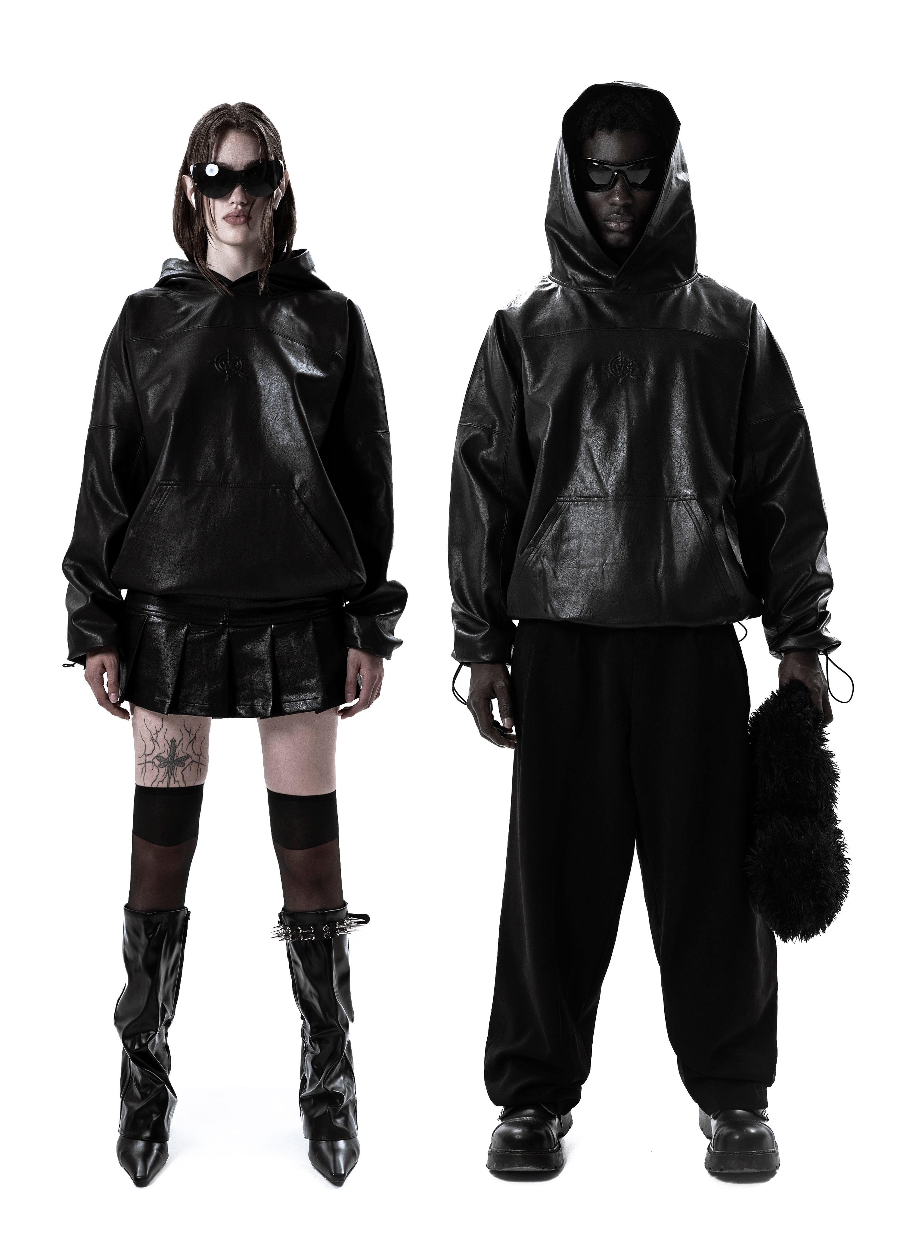 Кожаное Худи «OPG» - 3