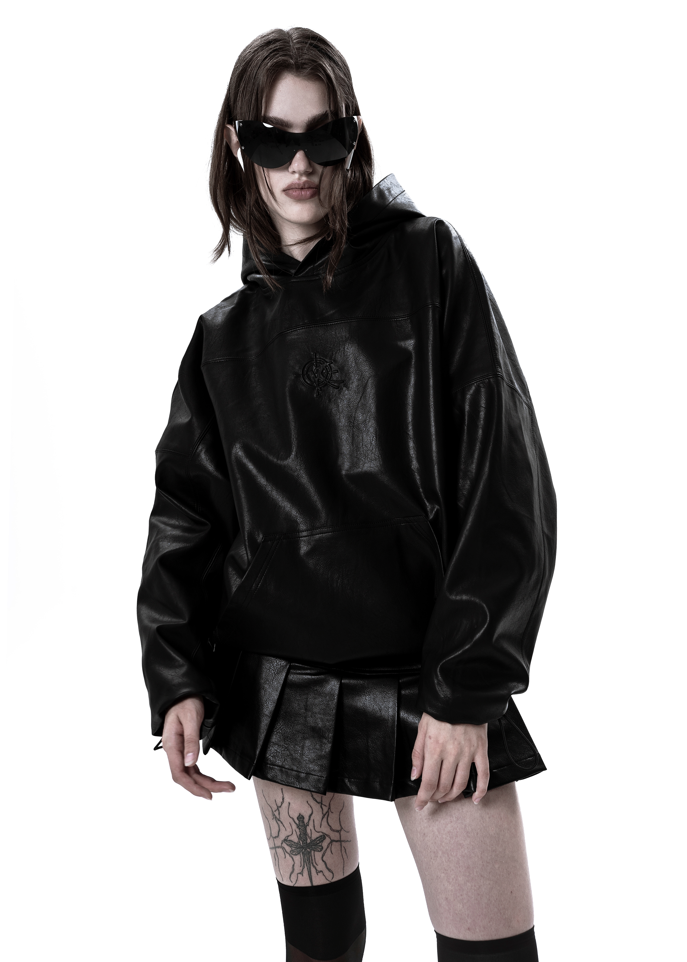 Кожаное Худи «OPG» - 8