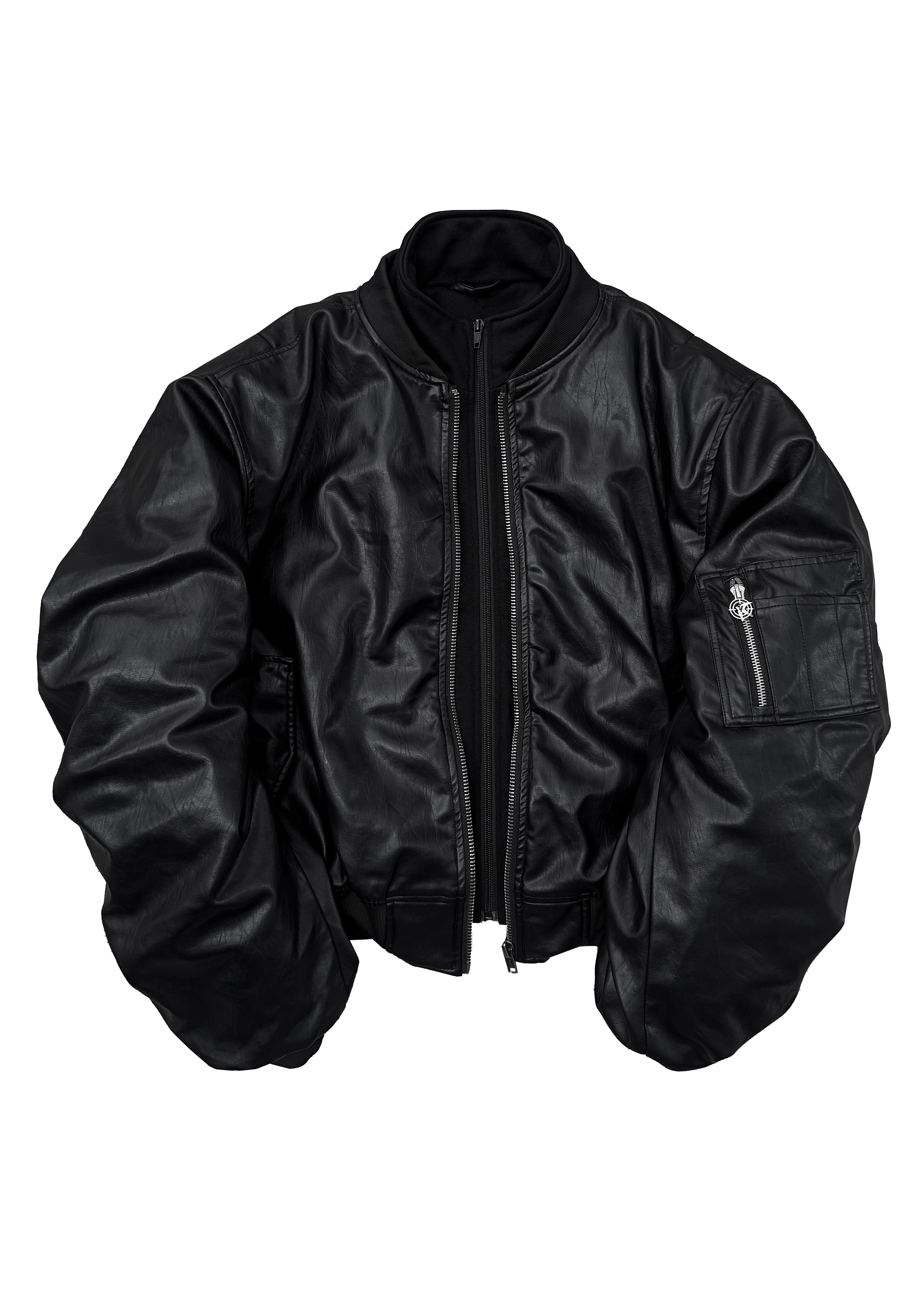 Кожаный бомбер «OPG» - 1