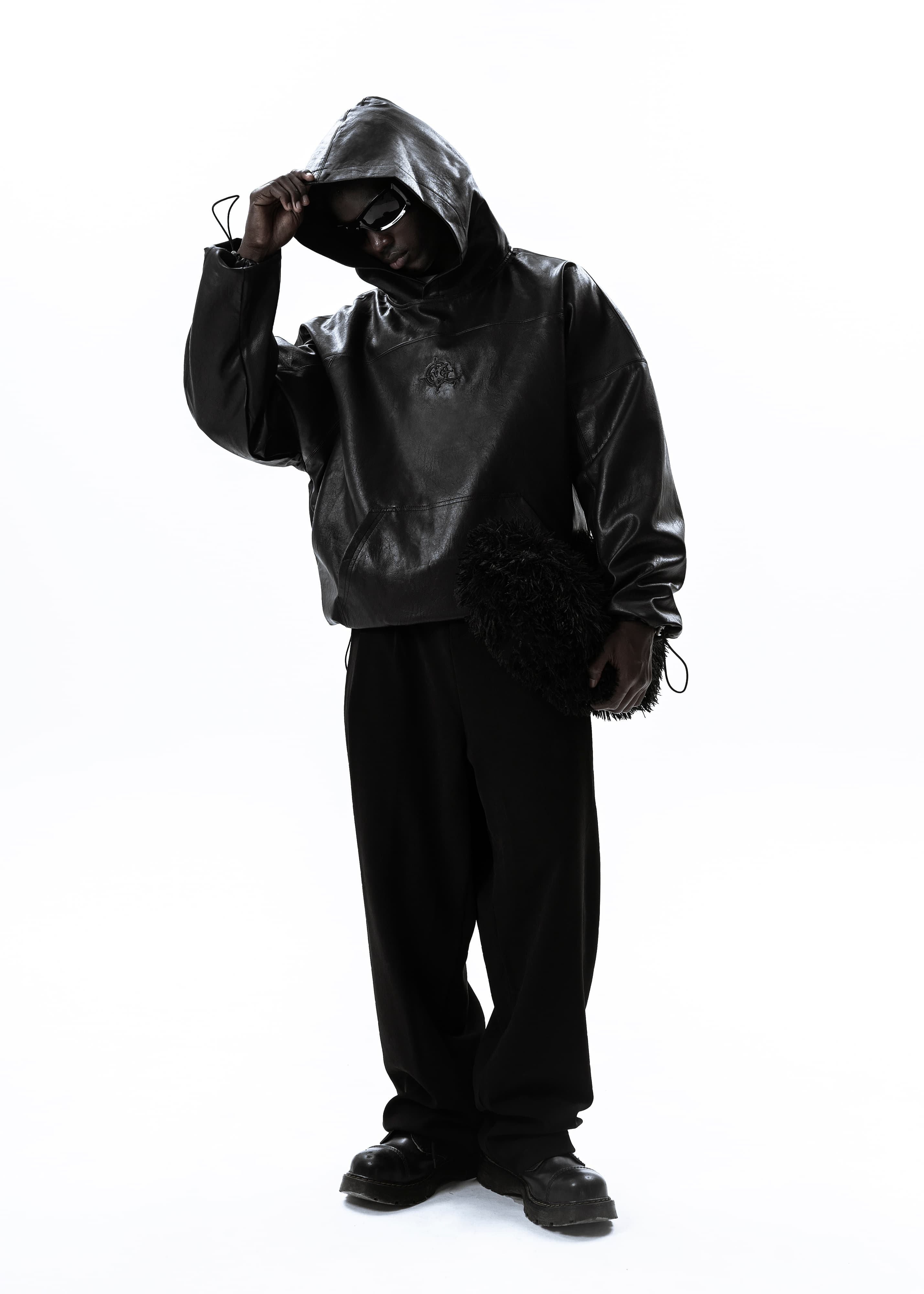 Кожаное Худи «OPG» thumb 6