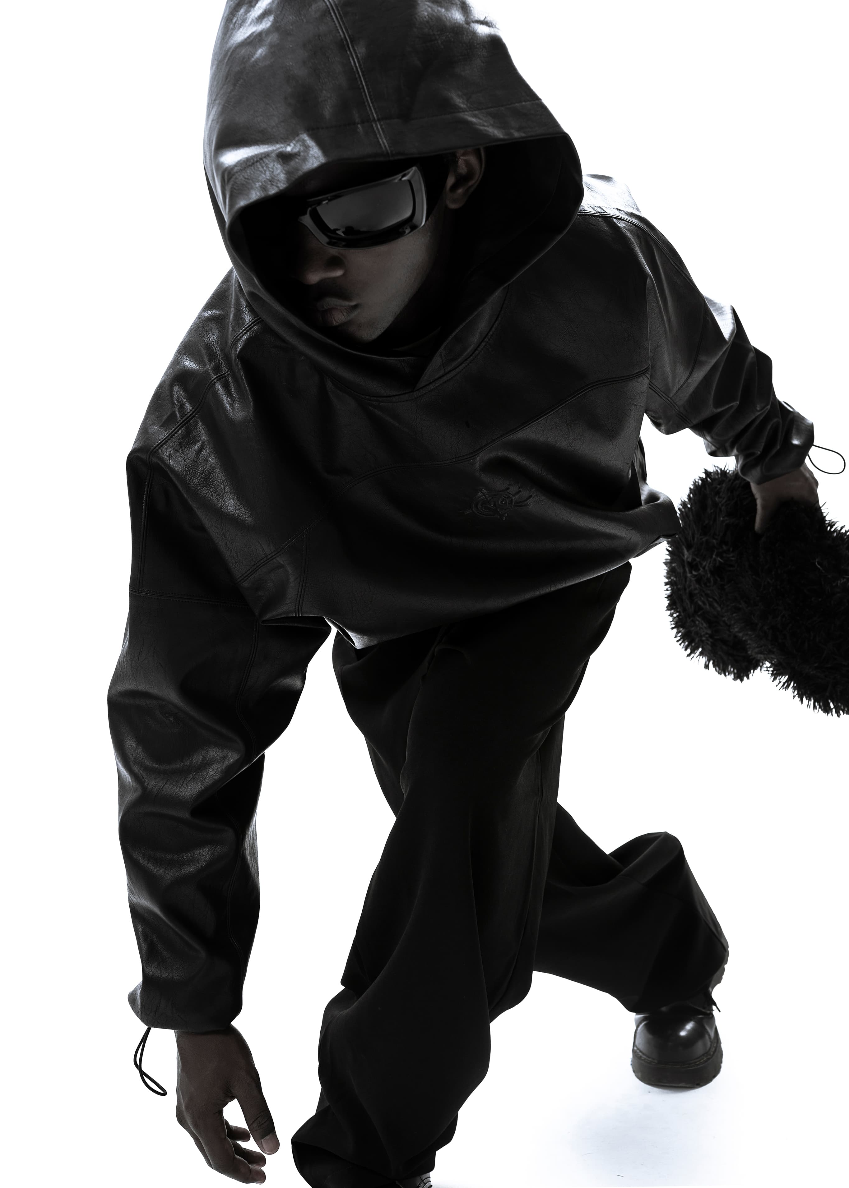 Кожаное Худи «OPG» thumb 7