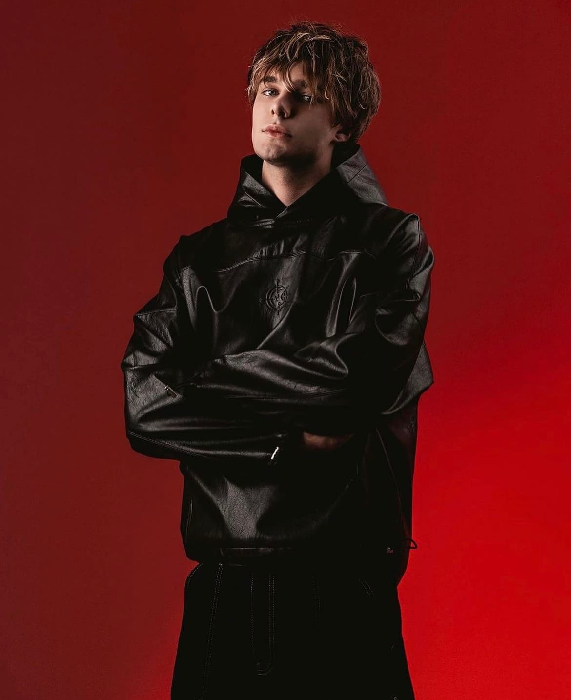 Кожаное Худи «OPG» в реальной жизни 1