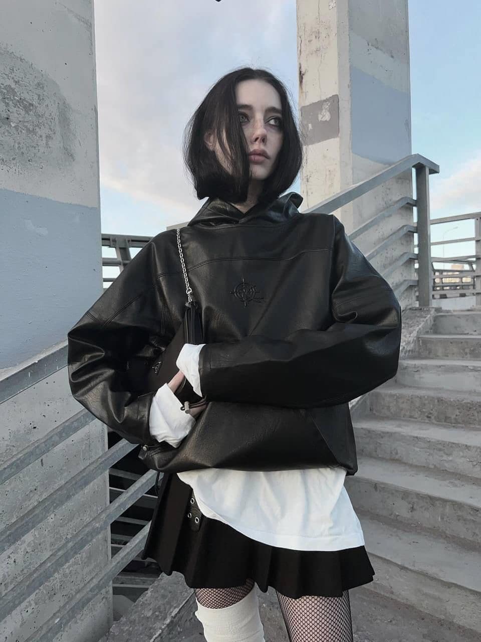 Кожаное Худи «OPG» в реальной жизни 2