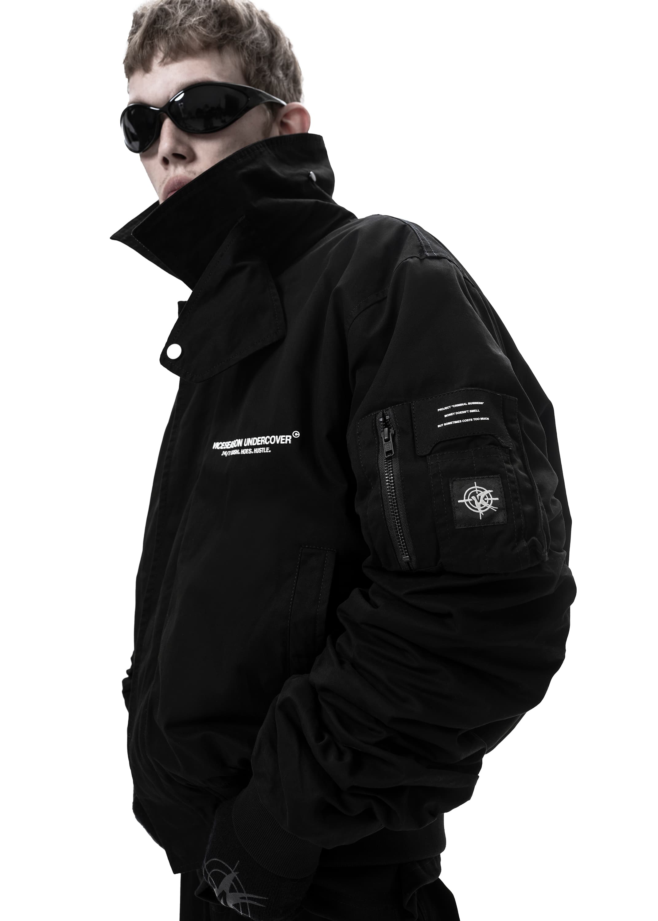 Бомбер «Cash dry V2 black» - 3