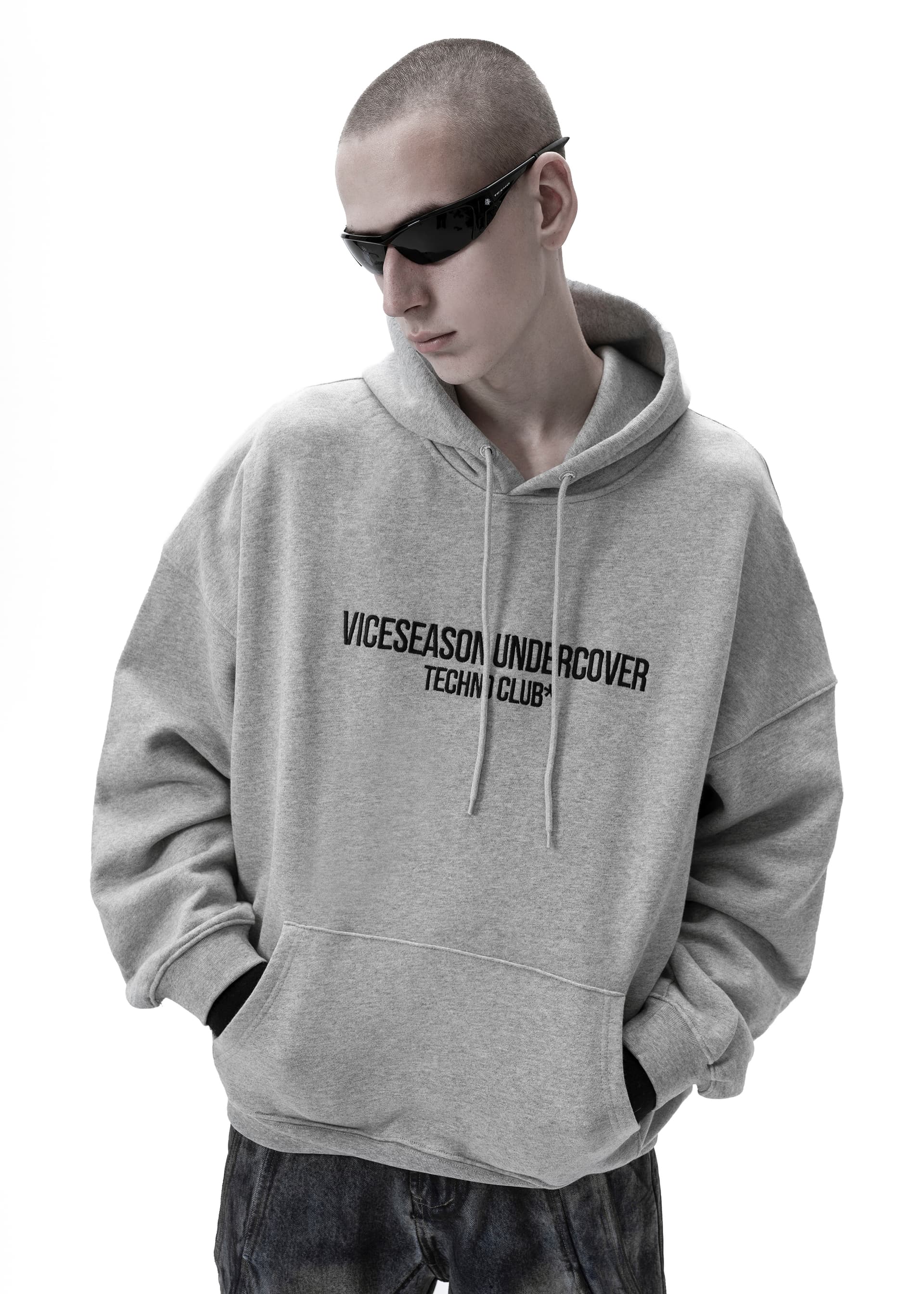 Худи «Techno club gray» - 4