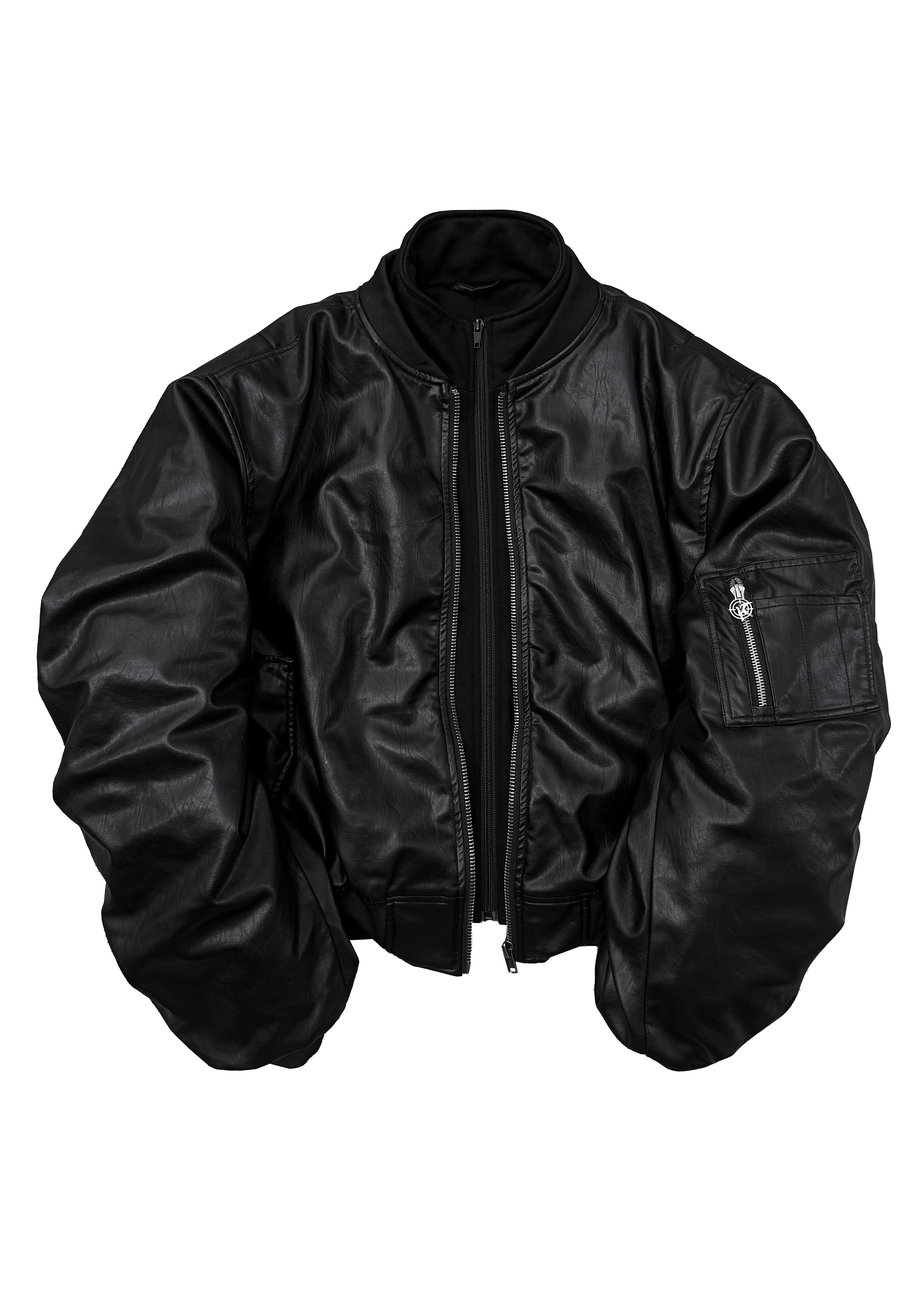 Кожаный бомбер «OPG» thumb 1