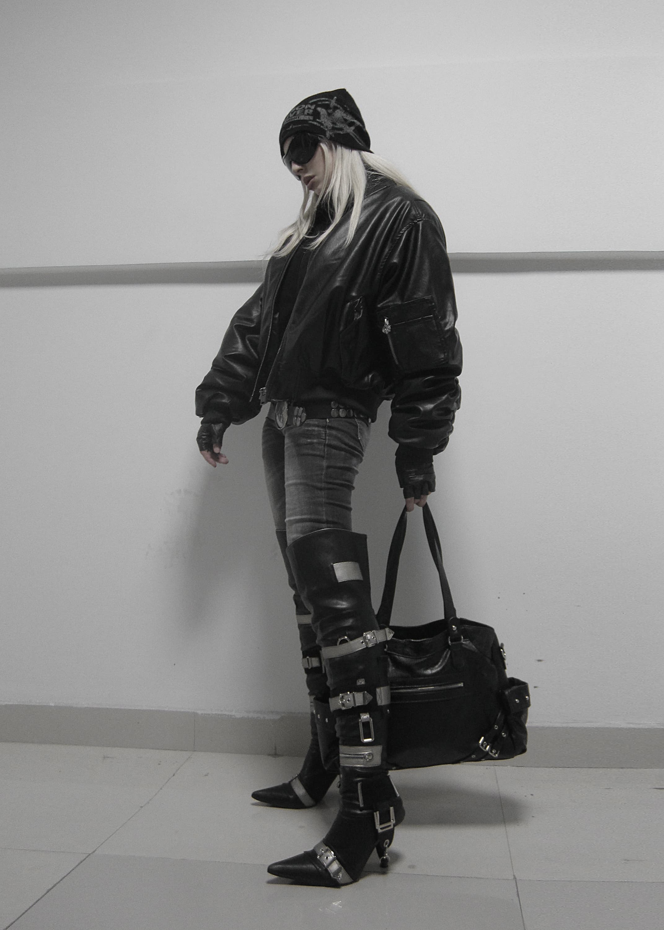 Кожаный бомбер «OPG» thumb 7